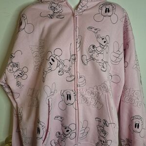Pink Mickey Mouse Hoodie